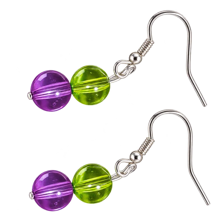Grape Lime Drops - Earrings