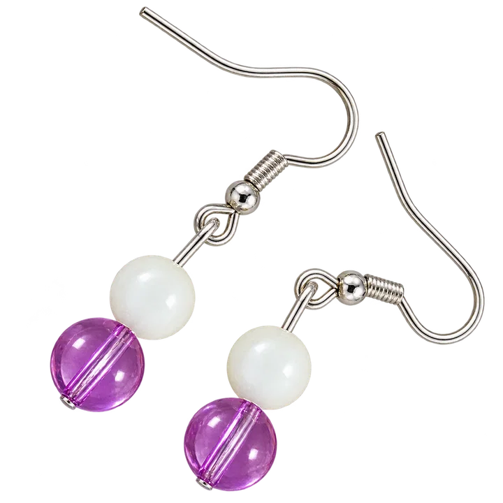Lilac Drops - Earrings
